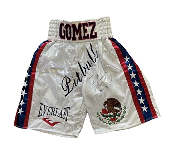 2011 Frankie "Pitbull" Gomez Fight-Worn & Autographed Boxing Trunks!