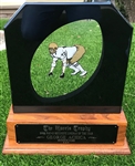 George Achica's 1982 "Morris Trophy" (Most Outstanding Lineman Award)!