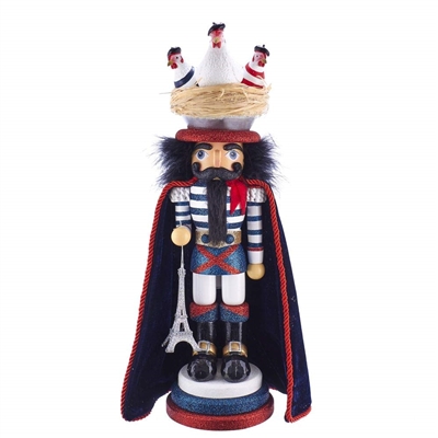 Kurt Adler 17.5-inch Hollywood Three French Hens Nutcracker