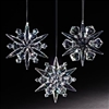 Roman - Iridescent, 4.75", Snowflake Ornaments - Set of 3