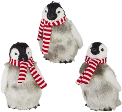 Raz - Snowed In Penguin Ornaments - Set of 3