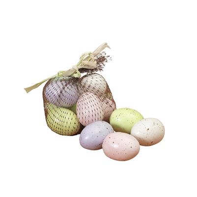 Gerson - 12, 2 Inch Artificial Speckled Easter Eggs in Pastel Colors