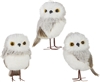 RAZ - 4.75 inch Owl Ornament  - Set of 3