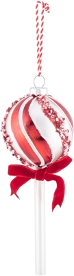 RAZ Imports - 7.5 Inch Peppermint Lollipop Ornament