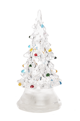 Acrylic Light Up LED Tabletop Christmas Tree - Small