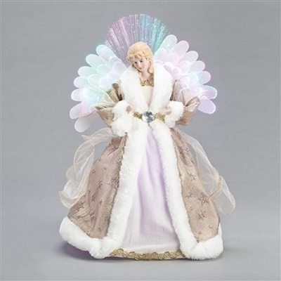 Roman - 16" LED - Angel Treetopper with Optic Wings