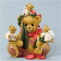 Bear Sitting with Holiday Decor