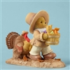 Cherished Teddies - Bear with Basket and Turkey - 4053449