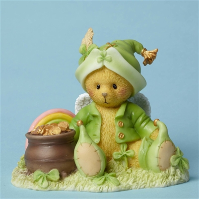 Cherished Teddies - Bear with Rainbow and Pot of Gold - 4051037
