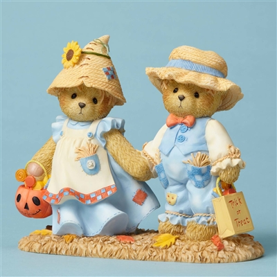 Cherished Teddies - Bears Dressed as Scarecrows - 4053446
