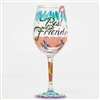 Lolita - Best Friends Always - 15 oz Wine Glass