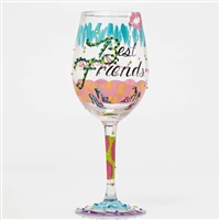 Lolita - Best Friends Always - 15 oz Wine Glass