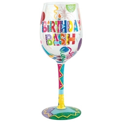 Happy Birthday Wine Glass