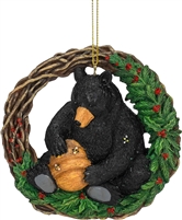 Roman - Black Bear Wreath Ornament