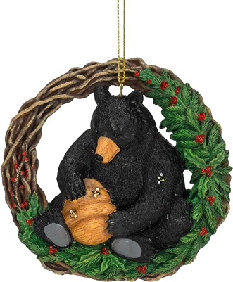 Roman - Black Bear Wreath Ornament