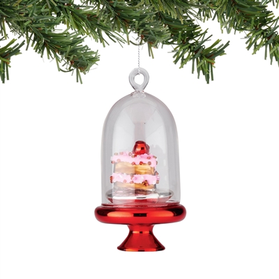 Department 56 - Cake Dome Ornament - Mrs Claus' Sweet Shoppe