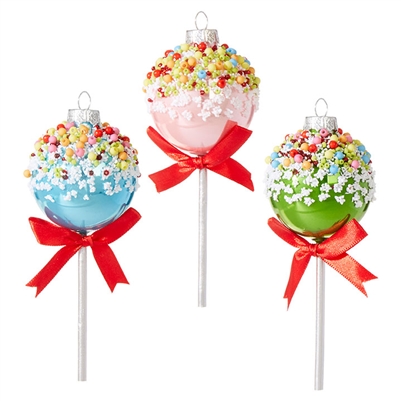 RAZ Imports - 5" Cake Pop Ornaments - Set of 3