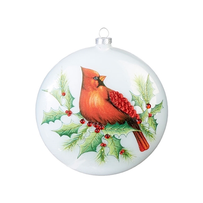 RAZ Imports - Cardinal Disc Ornament