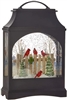 RAZ Imports - 11" Cardinal on Fence Lighted Water Lantern