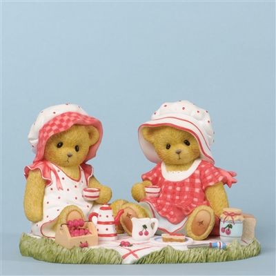 Cherished Teddies - Cherry Bears with Sandwiches