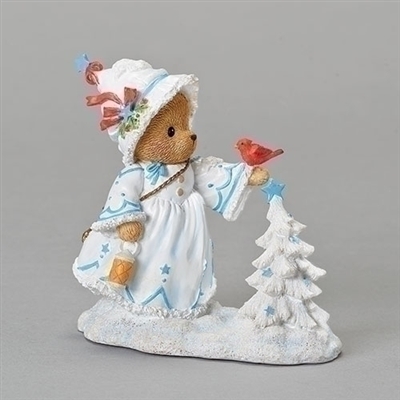 Cherished Teddies - Christina White Christmas Figurine -  132849