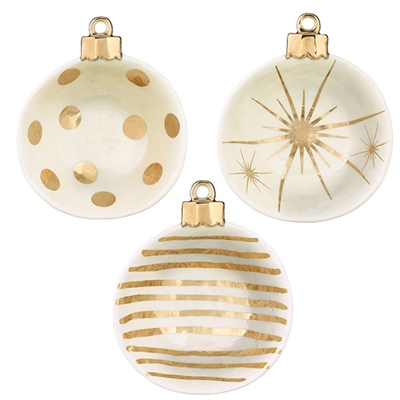 Grasslands Road - Christmas Ornament Bowls - Set of 3