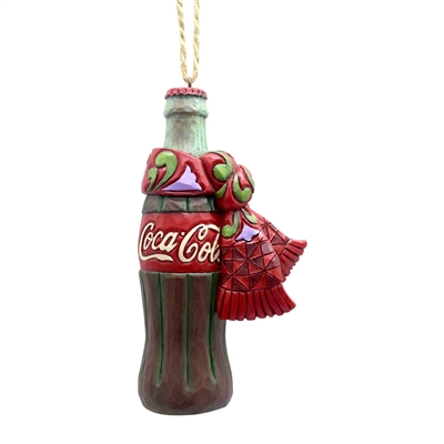 Jim Shore - Coke Bottle with Scarf Ornament