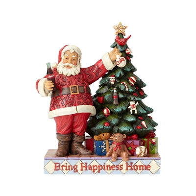 Jim Shore - Coke Santa with Tree- 4059472