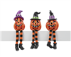 GANZ - Crooked Teeth Pumpkin Shelf Sitters - Set of 3