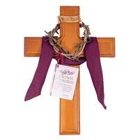 Crown of Thorns -10 inch Wall Cross by Roman Inc - Resin Stone, Gift Boxed
