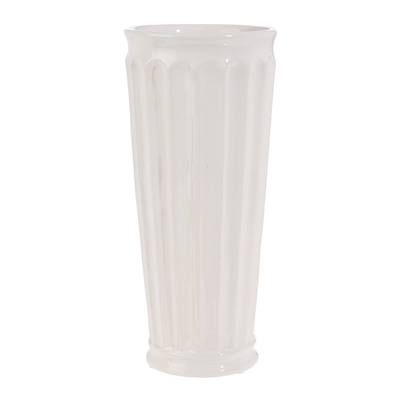 Decorative Ceramic White Vase
