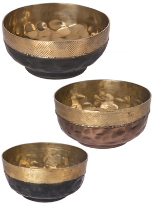 Decorative Round Bowls - Set of 3