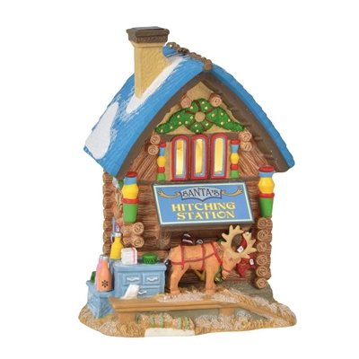 Department 56 - Santa's Hitching Station - North Pole Village