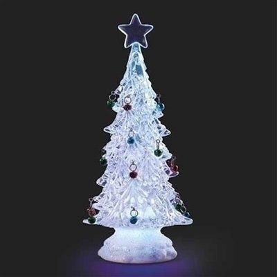 Roman - LED Lighted Christmas Tree with Bells 12" Tricolor
