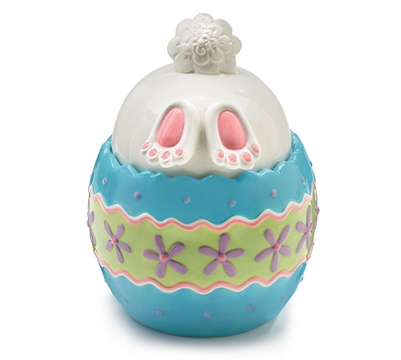 Easter Bunny Butt Cookie Jar