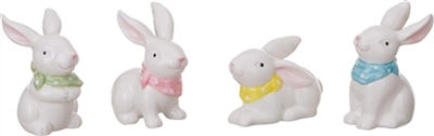 Easter Bunny Figurines - Set of 4