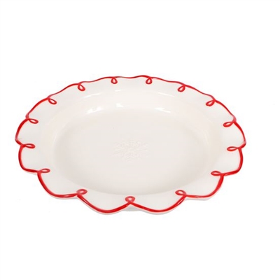 DEI - Embossed Ceramic Pie Plate
