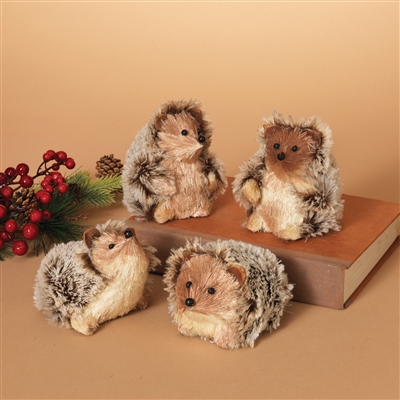 Gerson - Fur and Sisal Hedgehog Collection - Set of 4