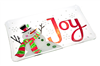 GANZ - Snowman Platter - JOY - Rectangle