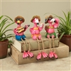 Gerson - 5" Resin Bikini Flamingo Shelf Sitters - Set of 3