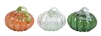 Transpac - Glass Classic Pumpkins - Set of 3