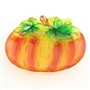 Glass Pumpkin Plate - 10 inch