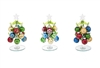 Glass Trees with Miniature Ornaments Clear Star Set of 3 - Ganz - 6.00  inches