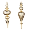 RAZ - Gold Finial Ornaments Set of 2 - 11 inch