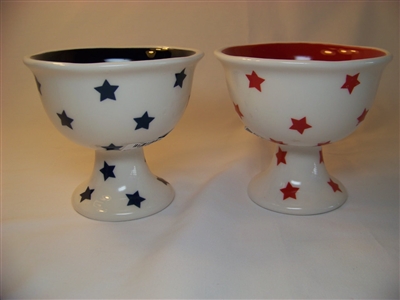 Graces Pantry Stemware - Red, White and Blue - Set of 2