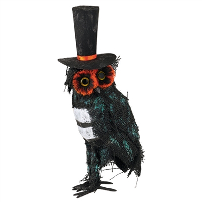 Grassland Road - Halloween Owl With Top Hat