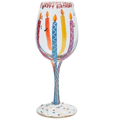 Happy Birthday Wine Glass