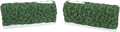 Department 56 - Holiday Holly Hedges-Set of 2