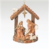 Roman - 3.5" Holy Family Stable Ornament - Fontanini