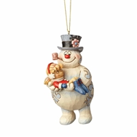 Jim Shore - Frosty Holding Karen Ornament